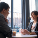 Jesse Eisenberg as Toby Fleishman and Lizzy Caplan as Libby Epstein